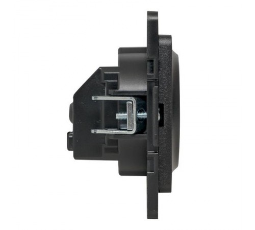 Стокгольм Механизм Розетки 1-местной с/з 16А в/к черный с защ. штор.  EZR16-028-20  EKF PROxima