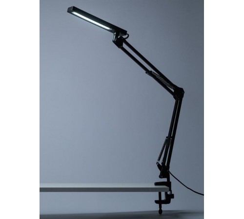 Настольный светильник NLED-507-8W-BK светодиодный на струбцине чёрный  Б0058338  ЭРА