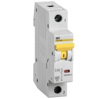 Выключатель автоматический однополюсный ВА47-60 40А C 6кА  MVA41-1-040-C  IEK