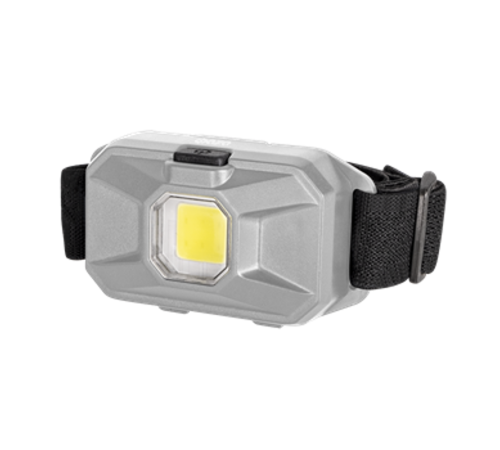 Фонарь светодиодный налобный H8-L1W-gy налобн. 1Вт COB, 3xAAA, сер.  .5031159  ФАZА