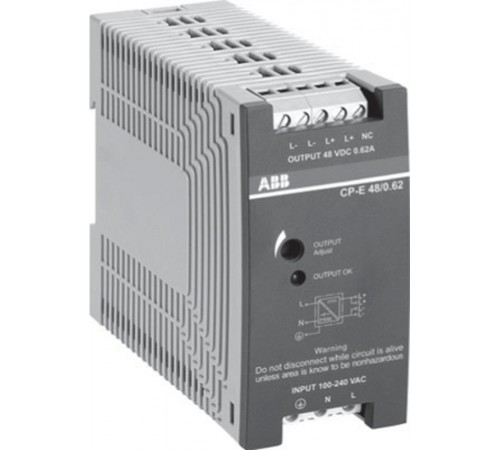 Блок питания CP-E 48/10.0 вход 90-264В AC / 120-370В DC, выход 48В DC /10A  1SVR427035R2000  ABB