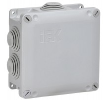 Коробка расп. КМ для о/п 110х110х50мм IP65 6 вв. (7035)  UKO10-110-110-050-K41-65  IEK