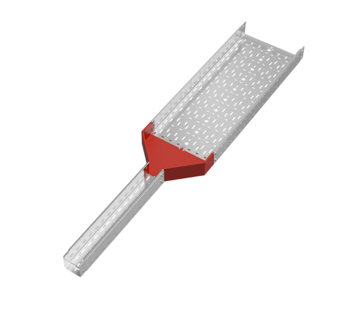 Переходник центральный 100х100-400 мм "ПЛЮС" HD  PDplus100-100-400-C HD   КМ-профиль