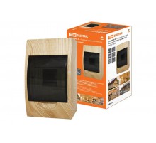 Бокс пластиковый навесной ЩРН-П-4модуля  IP41 "Эко" (сосна)   SQ0901-0012  TDM