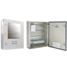 Шкаф для установки приборов системы "Орион" на DIN рейки. Содержит источник питания 12В - 3 А с интерфейсом RS-485.  ШПС-12  Болид