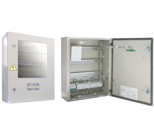 Шкаф для установки приборов системы "Орион" на DIN рейки. Содержит источник питания 12В - 3 А с интерфейсом RS-485.  ШПС-12  Болид