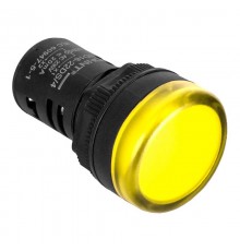 Индикатор ND16-22DS/4C желтый, компактный, встр. конденсатор, IP65 АС230В (R)  828166  CHINT