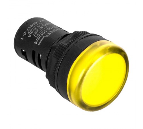 Индикатор ND16-22DS/2C желтый, компактный, встр. резистор, IP65 АС/DC24В (R)  828115  CHINT