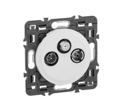 Celiane Мех TV-FM-SAT розетка единственная 2 мод  067388  Legrand