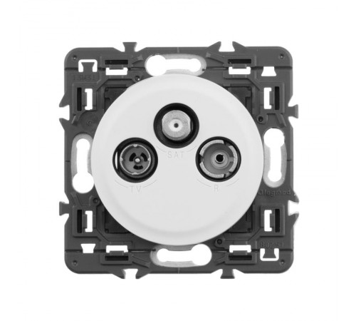 Celiane Мех TV-FM-SAT розетка единственная 2 мод  067388  Legrand