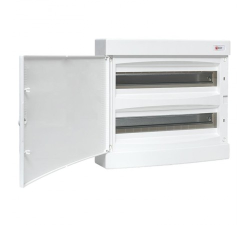 Щит распределительный навесной "Unix" белая дверь 2х18 модулей IP41 EKF PROxima  ux-2x18-nw  EKF