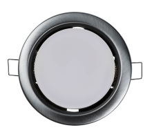 Светильник точечный встраиваемый под лампу ДВО PGX53 10639.26 15Вт GX53 IP20 хром матовый  1016782  Jazzway