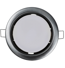 Светильник точечный встраиваемый под лампу ДВО PGX53 10639.26 15Вт GX53 IP20 хром матовый  1016782  Jazzway