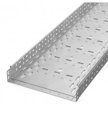 Лоток перфорированный Стандарт INOX (AISI 304) 400х80х3000 (1,0 мм) (3 м/уп)  PR16.2342  Промрукав