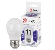 Лампа светодиодная LED 11Вт Е27 6000K СТАНДАРТ шар  Б0032991  ЭРА