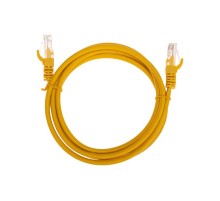 Патч-корд U/UTP, CAT 5e, RJ45-RJ45, 26AWG, LSZH, желтый, 1,5м REXANT  02-0105-105  REXANT