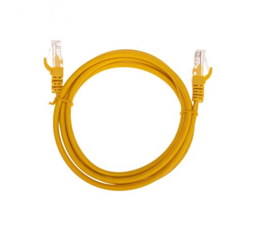Патч-корд U/UTP, CAT 5e, RJ45-RJ45, 26AWG, LSZH, желтый, 1,5м REXANT  02-0105-105  REXANT
