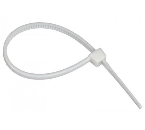 Хомут P6.6 самозатухающий белый 2,5х100мм  UHH90-D025-100-100-K01  IEK