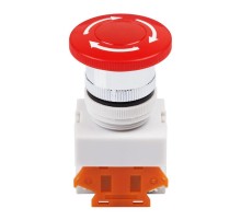 Выключатель-кнопка 10А 22 красная Аварийная остановка  36-3553  REXANT