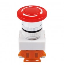 Выключатель-кнопка 10А 22 красная Аварийная остановка  36-3553  REXANT