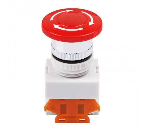 Выключатель-кнопка 10А 22 красная Аварийная остановка  36-3553  REXANT