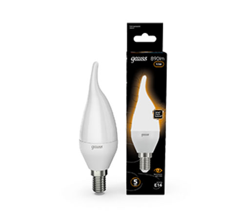 Лампа светодиодная Gauss LED Свеча на ветру E14 9.5W 890lm 3000K  104101110  Gauss