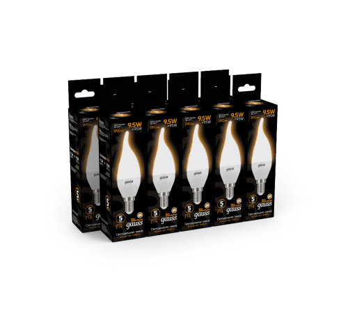 Лампа светодиодная Gauss LED Свеча на ветру E14 9.5W 890lm 3000K  104101110  Gauss