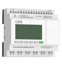 ПЛК 430 Модуль ЦПУ 4 DI 8 UI 6 TO 24В DC EP с экраном  PLC-430-CPU-12U06T-1DC-00  ONI