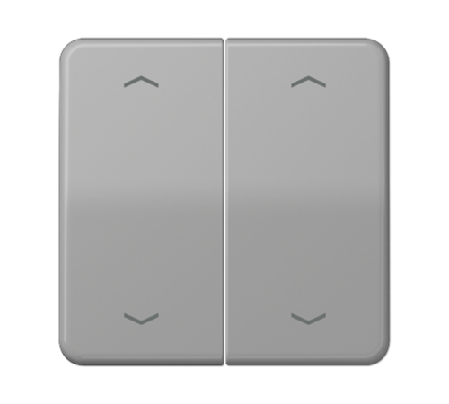 Клавиша для KNX кнопки, 2 группы с символами "стрелки"; дюропласт; серый  CD102PGR  Jung