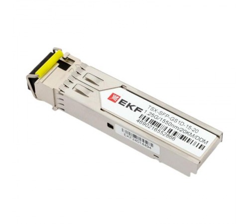 SFP модуль 1,25 Гбит одинарное одномодовое оптоволокно 1550нм дальность 20км TSX TSX-SFP-GS1D-15-20EKF
