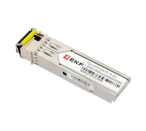 SFP модуль 1,25 Гбит одинарное одномодовое оптоволокно 1550нм дальность 20км TSX TSX-SFP-GS1D-15-20EKF