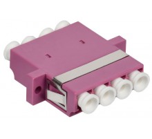 ITK Адаптер оптический проходной LC-Quad OM4 UPC  FC-LCQ-UPC-04  ITK