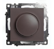 Выключатель диммирующий TRIAC (механизм) 250В, 500W, серия Катрин, GLS10-7106-04, шоколад  49017  STEKKER