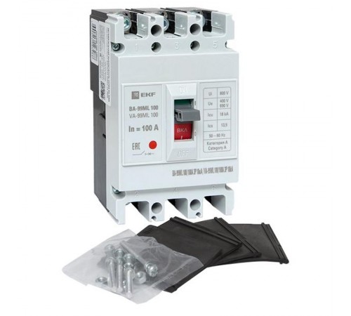 Выключатель автоматический ВА-99М 100/100А 3P 18кА EKF Basic  mccb99-100-100mI  EKF