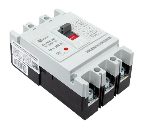 Выключатель автоматический ВА-99М 100/100А 3P 18кА EKF Basic  mccb99-100-100mI  EKF