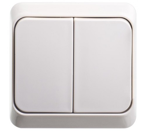 Этюд Кремовый О/У Выключатель 2-клавишный  BA10-002K  SE