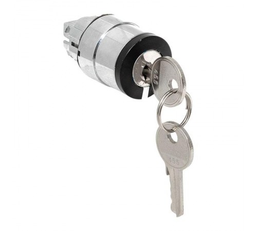 Механизм исполнительный переключателя ХB4 на 3 положения с замком, с извлечением ключа во всех положениях IP65  XB4BG3F-3P-65  EKF