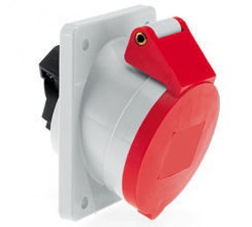 Розетка встраиваемая наклонная 16А 3P+N+E 400в 6h IP54 фланец 75х75 12666 I 12666-Bals I Bals