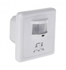 Датчик движения встраиваемый ДДВ 01, 160°, 300-1200 Вт, 10-2000 Лк, 9 м,10-420 сек.  11-9208  REXANT