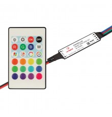 Контроллер SMART-MINI-RGB-SET (12-24V, 3x1.5A, ПДУ 24кн, IR) (Arlight, IP20 Пластик, 5 лет)  031594  Arlight