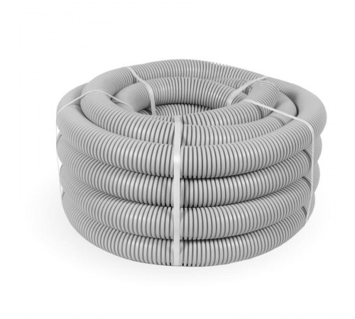 Труба гофрированная ПНД лёгкая 350 Н серая с/з д40 (15м/960м уп/пал) безгалогенная (HF) стойкая к УФ   PR02.0133  Промрукав