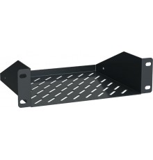 ITK Конс. полка 1U глуб. 200мм для шкафа 10" LINEA WS черная  RS05-200P-LWS  ITK
