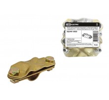 Зажим диагональный латунный 2-х болтовой ЗДЛ14 стержень D14  - полоса 40х4/пруток 25-95 мм2   SQ2401-0020  TDM