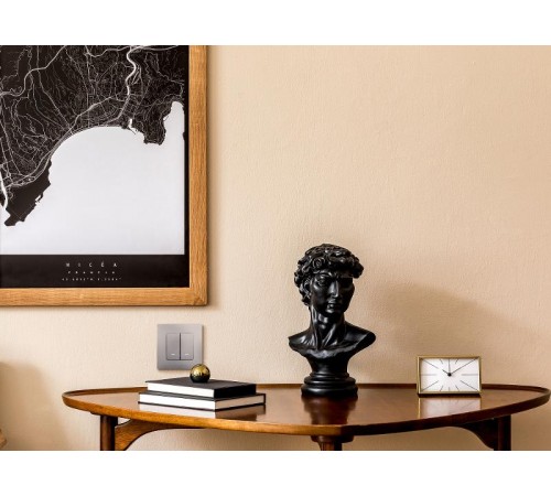 Etika Алюминий Выключатель 2-клавишный с подсветкой/индикациейавт, автозажимные клеммы, 10 AX, 250 В  672404  Legrand