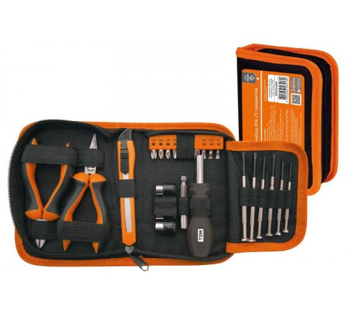 Слесарный набор №4, 25 предметов, тканевый чехол, "Гранит"  SQ1014-0204  TDM