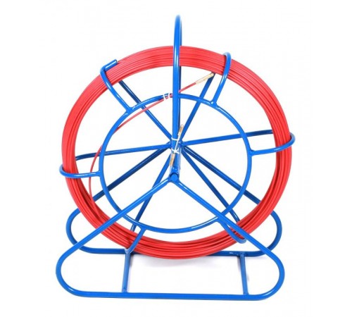 CPS-GP6.0-МС-20M Устройство для протяжки кабеля мини УЗК в металлической кассете с держателем на ножке, 20 м   428181  Hyperline