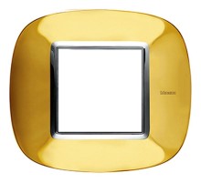 Axolute декоративные накладки в форме эллипса, глянцевые, цвет золото, на 2 модуля  HB4802OR  Legrand