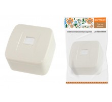 Розетка компьютерная (RJ-45) открытой установки IP20, сл. кость "Дача" Народная  SQ1824-0024  TDM