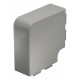 Крышка плоского угла кабельного канала WDK 60x130 мм (ПВХ,серый) (WDK HF60130GR)  6022359  OBO Bettermann