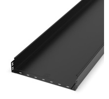 Лоток неперфорированный Стандарт 400х80х3000 (1,0 мм) RAL 9005 (6 м/уп)  PR16.9956  Промрукав